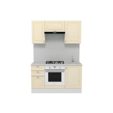 Кухня Ева 1.5 м - Тирамису софт (Горизонт)