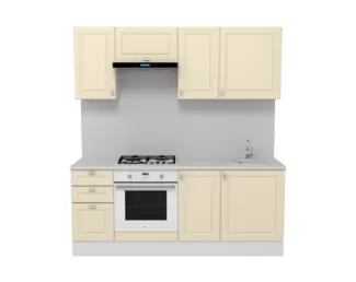 Кухня Ева 2.0 м - Тирамису софт (Горизонт)
