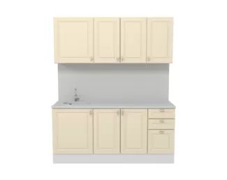 Кухня Ева 1.8 м - Тирамису софт (Горизонт)