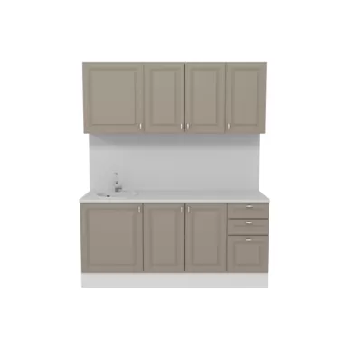 Кухня Ева 1.8 м - Мокко софт (Горизонт)