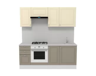 Кухня Ева 2.0 м - Мокко/Тирамису софт (Горизонт)