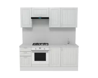 Кухня Принцесса 2.0 м - Бежевый/Арктик (Горизонт)