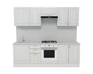 Кухня Принцесса 2.4 м - Бежевый/Арктик (Горизонт)