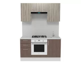 Кухня Европа 1.5 м - Мор дерево/Таормино (Горизонт)