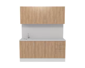 Кухня Европа 1.8 м - Крафт золотой (Горизонт)