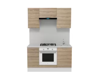 Кухня Полонез 1.5 м - Сосна Бран (Горизонт)