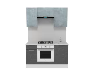 Кухня Лофт 1.5 м - Камень Арья/Камень Оленна (Горизонт)