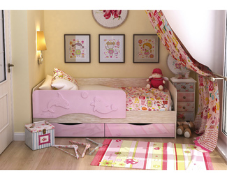 Кровать АЛИСА 1,8 Розовый