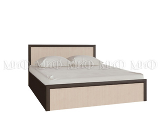 Кровать Модерн 1.6 м (Дуб беленый/Венге) МИФ