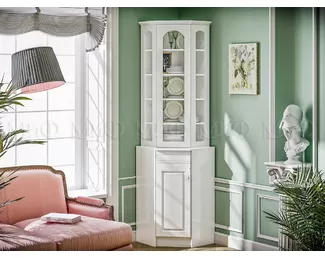 Буфет угловой Констанция (Белый матовый)