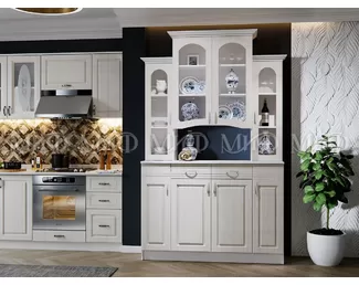 Буфет 4-х створчатый Констанция (Белый матовый)