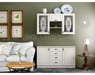 Буфет 1,5м. Констанция (Белый матовый)