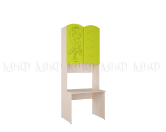 Стол с надстройкой Юниор-3 (Лайм/Дуб беленый) МИФ