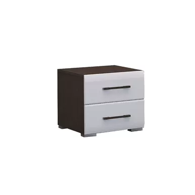 Тумба Ненси - Венге / Белый глянец (Горизонт)
