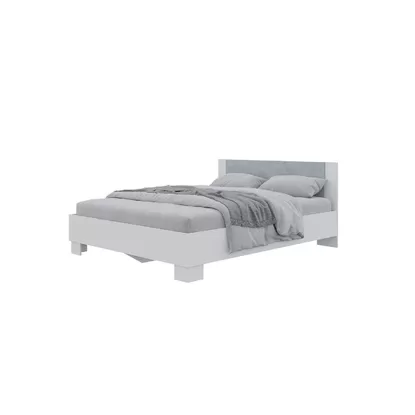 Кровать Nova 1,4 м - Белый/ Бетон (Горизонт)