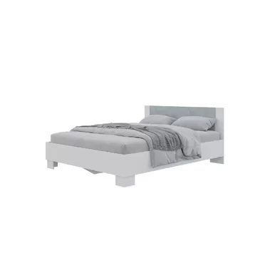 Кровать Nova 1,6 м - Белый/ Бетон (Горизонт)