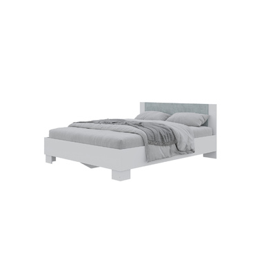Кровать Nova 1,6 м - Белый/ Бетон