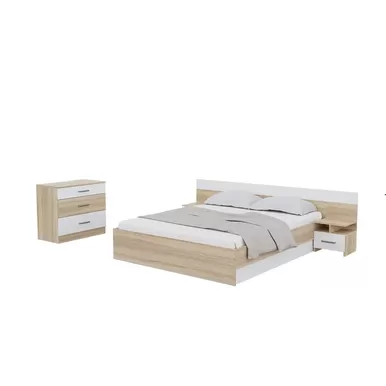 Спальня Уют - Сонома / Белый