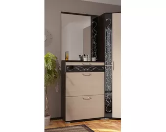 Прихожая Юнона-2 - Комплект 8 - Венге / Дуб молочный (МК Стиль)