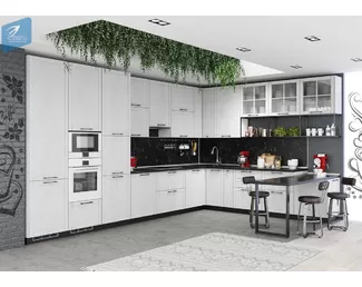 Кухня модульная угловая LOFT 4,44 х 3,02 м