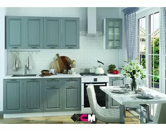 Кухня Мария 2.0 м - Сталь (Стендмебель)