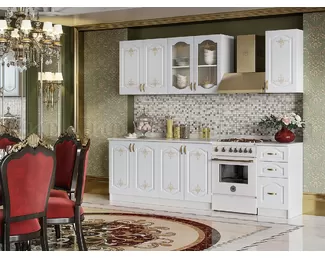 Кухонный гарнитур Версаль 2.0 м - Белый матовый (МИФ)