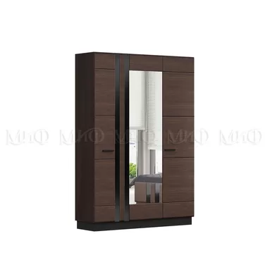 Шкаф 3-х створчатый Магнолия - Тёмный орех