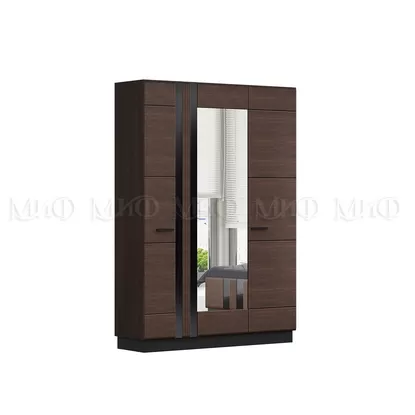 Шкаф 3-х створчатый Магнолия - Тёмный орех