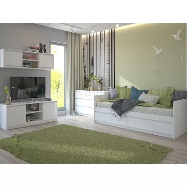 Детская комната Челси - Белый глянец / Белый - Комплект 2 (МИФ)