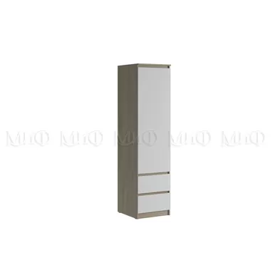 Пенал Челси - Белый глянец холодный / Дуб сонома (МИФ)