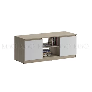 Тумба ТВ Челси - Белый глянец холодный/Дуб Сонома (МИФ)