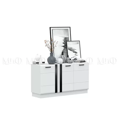 Комод Магнолия - Белый глянец (МИФ)