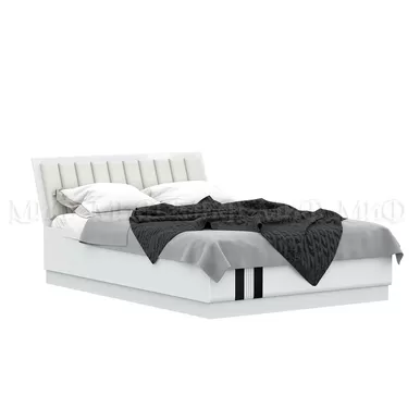 Кровать Магнолия 1.6 с ортопедическим основанием - Белый глянец