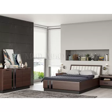 Спальный гарнитур Магнолия - Тёмный орех