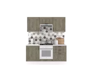 Кухня Винтаж 1.8 м - Дуб Антик (Горизонт)