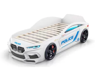 Кровать-машинка Romeo Полиция - Белая (Romack)