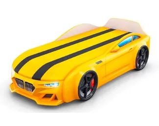 Кровать-машинка Dynamic-M - Жёлтый (Romack)