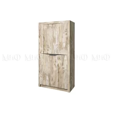 Шкаф 2-х створчатый Ривьера - Дуб Юкон/Бетон Тёмный