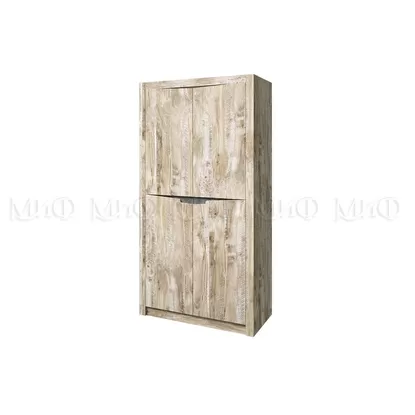 Шкаф 2-х створчатый Ривьера - Дуб Юкон/Бетон Тёмный