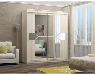 Шкаф-купе Элегант 1.7 м (Сандал светлый) МИФ