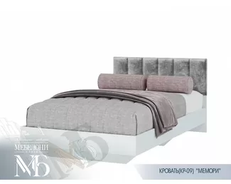 Кровать Мемори КР-09 - Белый / Серый
