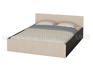 Кровать Бася 1,6м  - Дуб беленый / Венге (МИФ)