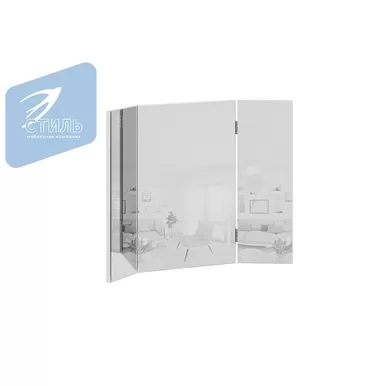 Зеркало навесное Эва ЗН-007 - Белый гладкий (МК Стиль)