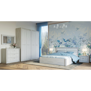 Спальня Монако - Комплект 2 - Ясень белый (BTS)