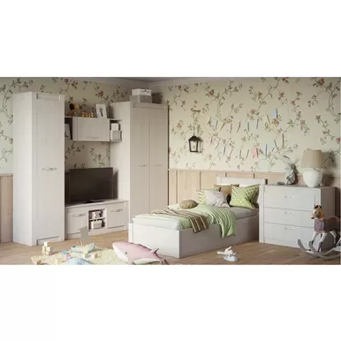 Детская комната Монако - Комплект 1 - Ясень белый (BTS)