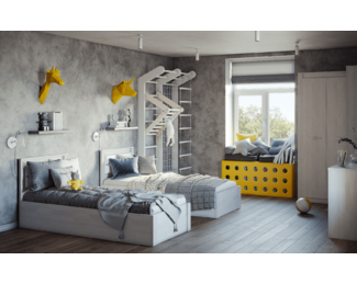 Детская комната Монако - Комплект 2 - Ясень белый (BTS)