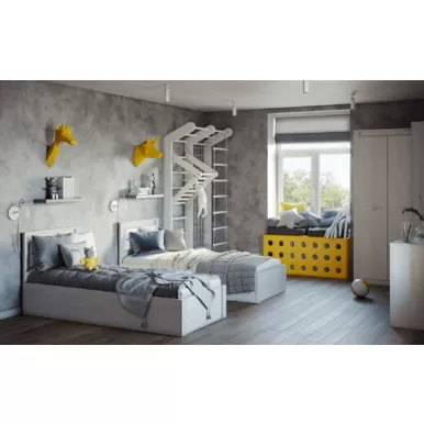 Детская комната Монако - Комплект 2 - Ясень белый (BTS)