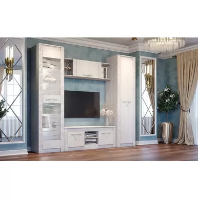 Гостиная Монако - Комплект 1 - Ясень белый (BTS)