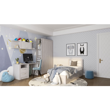Детская комната Монако - Комплект 3 - Ясень белый (BTS)