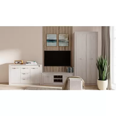 Гостиная Монако - Комплект 3 - Ясень белый (BTS)